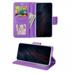 Wholesale Flip PU Leather Simple Wallet Case for Samsung Galaxy S20 Ultra (Purple)